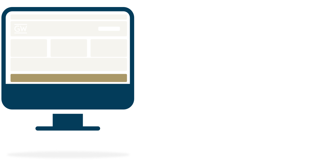 graphic of a computer highlighting a website footer