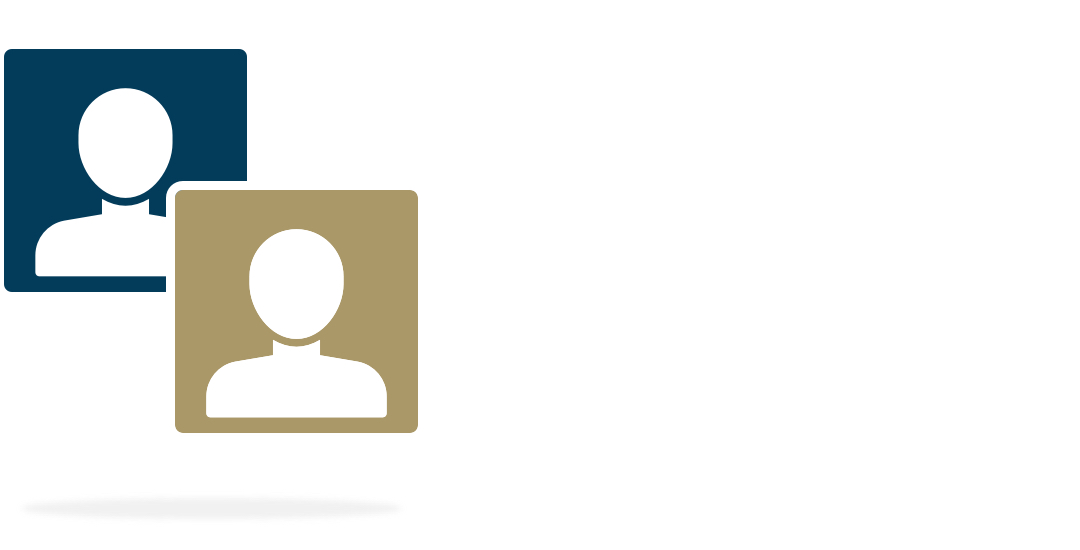 Overlapping illustrations of a generic person silhouette