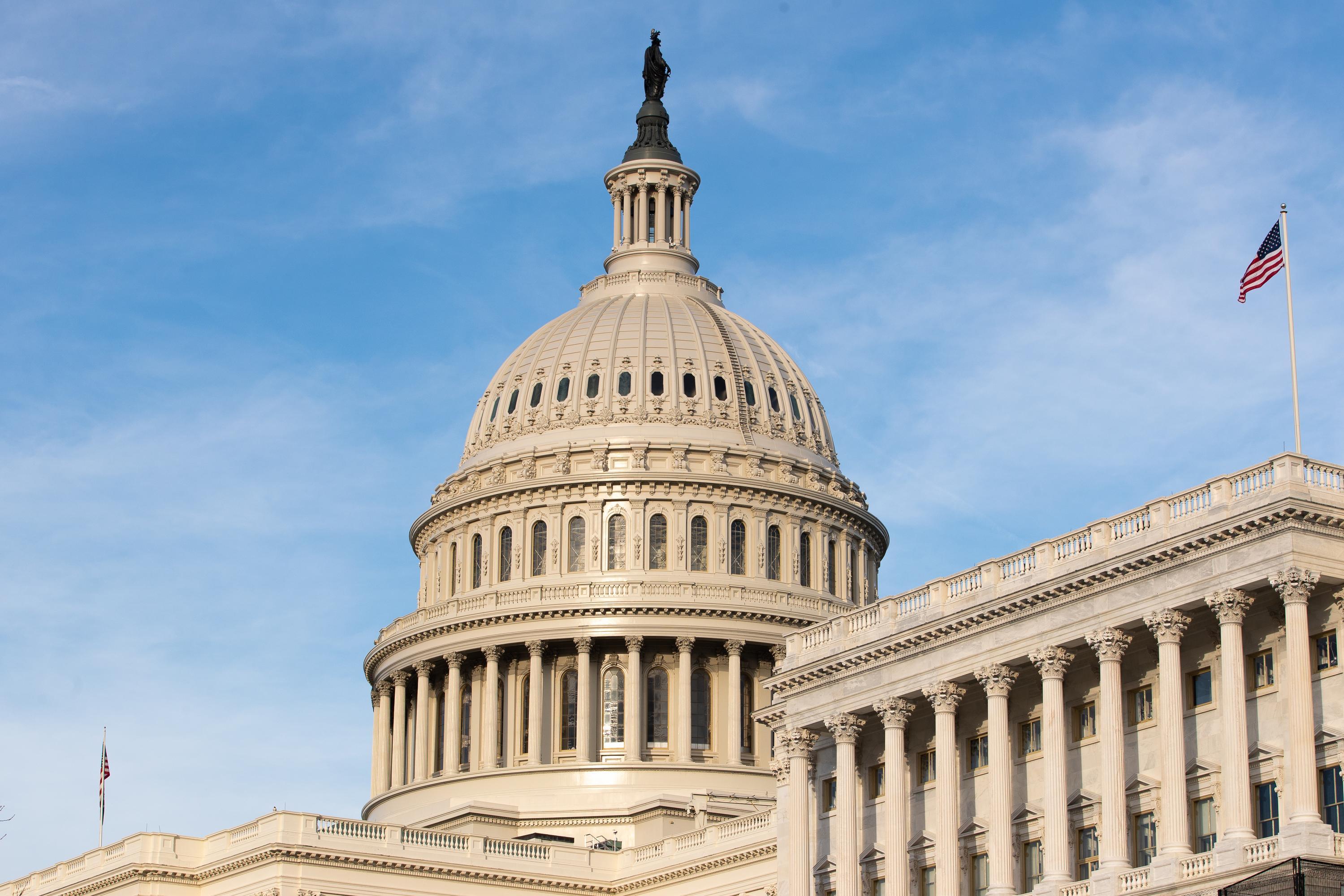 photo of the dome of the US Capitol